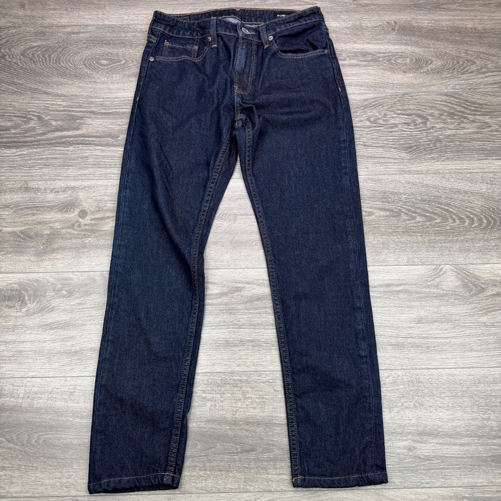 Bonobos Jeans Mens Size 30x30 Blue Slim Taper Stretch Dark Wash Casual Preppy